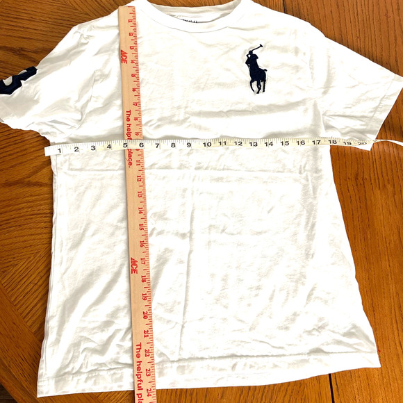 Polo Ralph Lauren White T-shirt Sz L (14-16) gently used - Picture 4 of 5